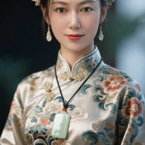 Hotan Jade peace amulet